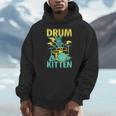 Women's Cute Drummer Cat Drum Kitten Men Hoodie Women's Cute Drummer Cat Drum Kitten Men Hoodie