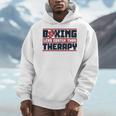 Boxing Less Costly Than Therapy Muay Thai Boxing Men Hoodie Boxing Less Costly Than Therapy Muay Thai Boxing Men Hoodie
