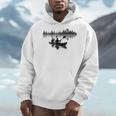 Canoe Silhouette Forest Lake Reflection Men Hoodie Canoe Silhouette Forest Lake Reflection Men Hoodie