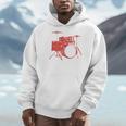 Drum Kit Drummer Band Musical Instrument Rock Music Men Hoodie