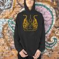Awesome Orange Double Tiger Muay Thai Sak Yant Men Hoodie