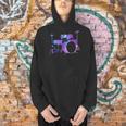 Cool Drum Kit Percussion Vintage Retro Drummer Costume Men Hoodie Cool Drum Kit Percussion Vintage Retro Drummer Costume Men Hoodie