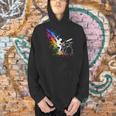 Drummer Silhouette Drum Kit Splatter Art Men Hoodie Drummer Silhouette Drum Kit Splatter Art Men Hoodie