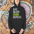 Eat Sleep Swim Repeat Swimming Swimmer Cool Men Hoodie Eat Sleep Swim Repeat Swimming Swimmer Cool Men Hoodie