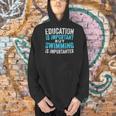 Education Is Important But Swimming Is Importanter Swimmer Men Hoodie Education Is Important But Swimming Is Importanter Swimmer Men Hoodie