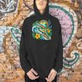 Green Sea Turtle Surfs Past a Canoe Paddle Sleeveless Men Hoodie Green Sea Turtle Surfs Past a Canoe Paddle Sleeveless Men Hoodie