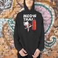 Muay Thai Cat Meow Thai Thai Boxing For Youth Muay Thai Men Hoodie