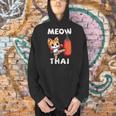 Muay Thai Meow Thai Thai Boxing For Boys Muay Thai Cat Men Hoodie