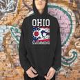 Ohio Flag Swimming Team Swim Swimmer US State Men Hoodie
