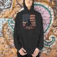 Patriotic Drum Kit Silhouette American Flag Men Hoodie Patriotic Drum Kit Silhouette American Flag Men Hoodie