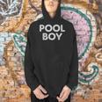 Pool Boy Saying Swim Cool Swimmer Swimming Pool Men Hoodie Pool Boy Saying Swim Cool Swimmer Swimming Pool Men Hoodie