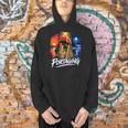 Portaging Canoe Wilderness Adventure Scenic Graphic Men Hoodie