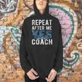 Repeat Yes Swim Coaching Swimming Coaches Men Hoodie