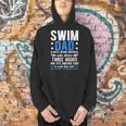 Swim Dad Definition Dad Of A Swimmer Father Swimming Dad Men Hoodie