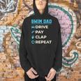 Swim Dad Drive Pay Clap Repeat Swimming Team Father Men Hoodie
