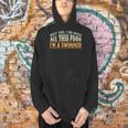 Swimming Swimmer Eating Swim Men Hoodie