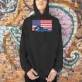 USA Flag Swimmer Swimming Sport Athlete Swim Swimming Men Hoodie