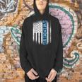USA Flag Swimming Swim American Swimmer Men Hoodie
