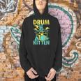 Women's Cute Drummer Cat Drum Kitten Men Hoodie Women's Cute Drummer Cat Drum Kitten Men Hoodie