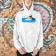 Cat Swimming Pool Men Hoodie