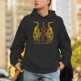 Awesome Orange Double Tiger Muay Thai Sak Yant Men Hoodie