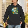 Green Sea Turtle Surfs Past a Canoe Paddle Sleeveless Men Hoodie Green Sea Turtle Surfs Past a Canoe Paddle Sleeveless Men Hoodie