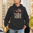 Muay Thai Fighter Tiger Knee Vintage Distressed Badge Men Hoodie