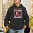 Punch Hard Finish Firmly Kickboxer Fan Muay Thai Boxing Men Hoodie