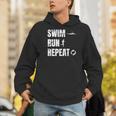 Swimrun Endurance Sports Swimming Running Swim Run Men Hoodie