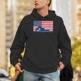USA Flag Swimmer Swimming Sport Athlete Swim Swimming Men Hoodie