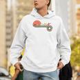 Canoe Retro Vintage Sunset Rainbow Raglan Baseball Tee Men Hoodie