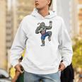 Gorilla Muay Thai Combat Sport Fighter Martial Arts 8 Limbs Raglan Baseball Tee Men Hoodie