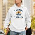 Kayaking Therapy Kayaker Canoe Paddle Lake River Men Hoodie