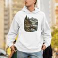 Lakeside Canoe Cabin Escape Scene Men Hoodie Lakeside Canoe Cabin Escape Scene Men Hoodie