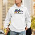 Peace Love Swim Tie Dye Swimmer Swimming Summer Trip Men Hoodie