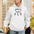 Swimmer Swim Team Born To Fly Butterfly Stroke Swimming Men Hoodie