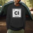 Chlorine Periodic Table Symbol Chemistry Swimming Dive Men Hoodie Chlorine Periodic Table Symbol Chemistry Swimming Dive Men Hoodie