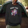 Cute Muay Thai Unicorn Men Hoodie