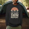 Eat Sleep Swim Repeat Swimmer Swimming Men Hoodie Eat Sleep Swim Repeat Swimmer Swimming Men Hoodie