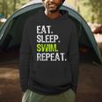 Eat Sleep Swim Repeat Swimming Swimmer Cool Men Hoodie Eat Sleep Swim Repeat Swimming Swimmer Cool Men Hoodie