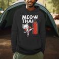 Muay Thai Cat Meow Thai Thai Boxing For Youth Muay Thai Men Hoodie