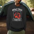 Muay Thai Fighter Hobby Boxing Martial Arts Men Hoodie