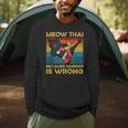 Muay Thai Because Murder Is Wrong Cat Meow Thai Men Hoodie Muay Thai Because Murder Is Wrong Cat Meow Thai Men Hoodie