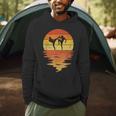 Muay Thai Shirt Retro Sunset 70s Vintage Muay Thai Men Hoodie
