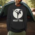 Muay Thai Woman Image Men Hoodie