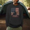 Patriotic Drum Kit Silhouette American Flag Men Hoodie Patriotic Drum Kit Silhouette American Flag Men Hoodie