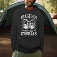 Praise Him With Loud Cymbals Psalm 150-5 Vintage Drum Kit Men Hoodie Praise Him With Loud Cymbals Psalm 150-5 Vintage Drum Kit Men Hoodie