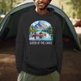 Queen Of The Canoe Canoeing Men Hoodie