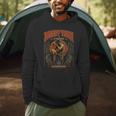 Retro Nak Muay Muay Thai Fighter Thai Boxing Gym Men Hoodie