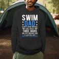 Swim Dad Definition Dad Of A Swimmer Father Swimming Dad Men Hoodie
